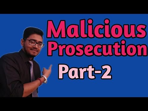 what is malicious prosecution, part-2 what is trespass to reputation? #malicious_prosecution