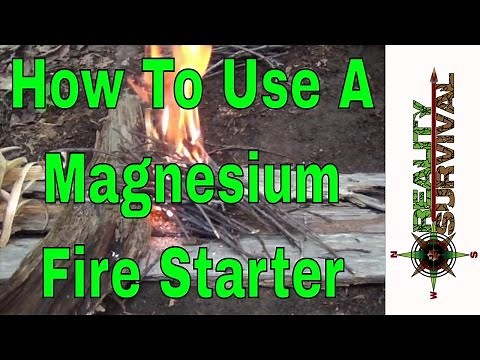 How To Use A Magnesium Fire Starter