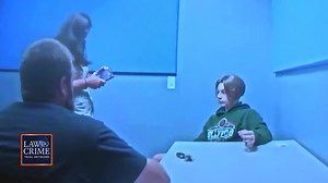 Video shows Aiden Fucci and his parents in an interrogation room shortly after he murdered Tristyn Bailey in May 2021. The teen killer appears nervous during the interview, often fiddling with his hands and giving short answers while denying he had any involvement with her death. The Florida teen pleaded guilty to stabbing the 13-year-old cheerleader to death ahead of trial and faces a sentence of a minimum of 40 years in prison. | Law&Crime