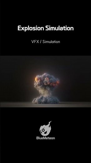 Explosion Simulation in Blender