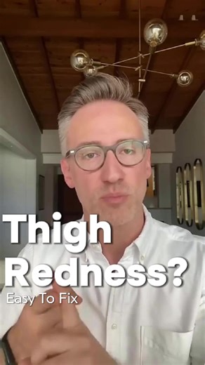 If your thighs are red, swollen, and unbearably itchy—so bad you can’t even sleep. #ureacream #thighs #peel #redness #rash