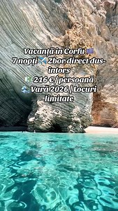 🌊🇬🇷 Vacanță în Corfu – 7 nopți zbor direct dus-întors ✈️ Corfu te așteaptă cu plaje spectaculoase, ape turcoaz și seri relaxante în stil grecesc. O vacanță completă de 7 nopți, cu zbor direct dus-întors și cazare inclusă, perfectă pentru o escapadă la mare. 💶 216 € / persoană ✈️ Zbor direct dus-întors 🏨 7 nopți cazare (preț cameră pentru 2 persoane, calculat per persoană) 🏖️ Piscină, soare și relaxare totală 👉 Detalii și rezervări aici: 🔗 https://zburatorul.com/2026/02/06/vacanta-corfu-7