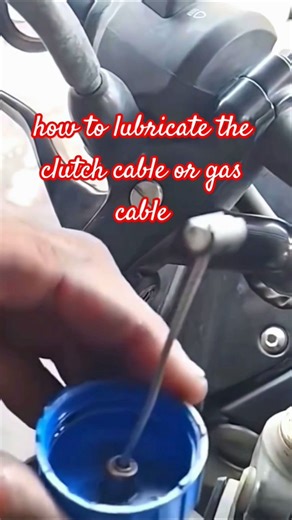 how to lubricate the clutch cable or gas cable @ apm motor chanel