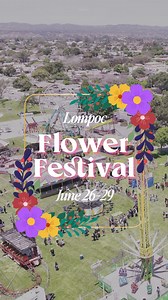 39K views · 170 reactions |  The 2025 Lompoc Flower Festival is in full bloom June 26-29!  From flower-covered floats and funky marching bands in the kickoff parade, to carnival rides, mouthwatering eats, local art, and live jams—this four-day fest is bursting with good vibes. Bring the crew, bring your appetite, and bring your best flower crown—Lompoc’s most colorful tradition is calling!  https://bit.ly/4jlDMEt | Explore Lompoc | Facebook