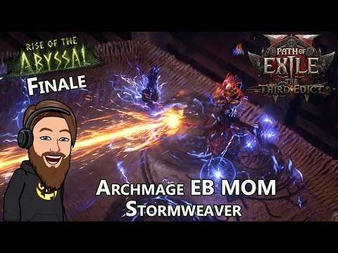 Hunting The Arbiter of Ash - Level 94 Archmage EB MOM Stormweaver - PoE 2 Abyssal GSF Finale