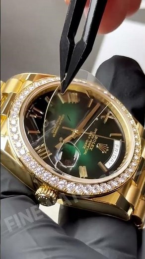 Rolex screen protector application photos | Was it applied or not?| #rolex #rolexwatch