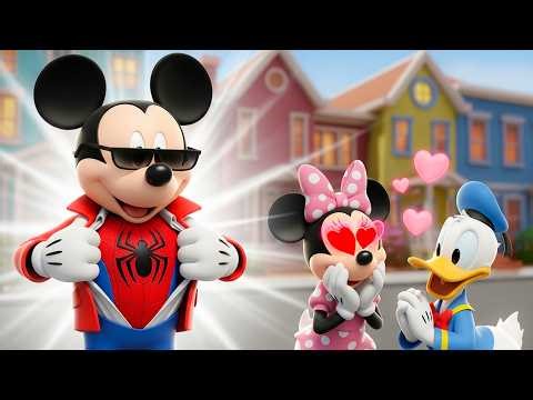 Superhero Mickey Unmasked 😎⚡| From Cool Guy to Superhero | Mickey Mouse Funny Animation
