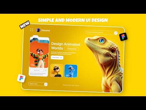 Figma Web Design Tutorial 🔥 Create Interactive Futuristic UI Easily