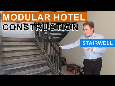 Modular Hotel Construction - Topock66, Modular Stairwell / Staircase / Stairway