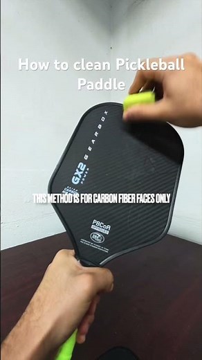 How to clean your pickleball paddle with a paddle eraser #pickleball #pickleballaddict