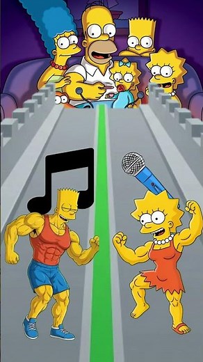 Strong and Singer Lisa Simpson X Bart Simpson #simpsons #funny #memes