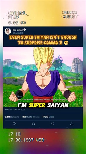 Even Super Saiyan isn’t enough to surprise Gamma 1 😏 #sparkingzero #crashout #knockout