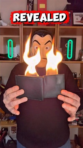 The famous fiery wallet magic trick revealed 🪄🔥 #tricks #magic #magictricks #shorts