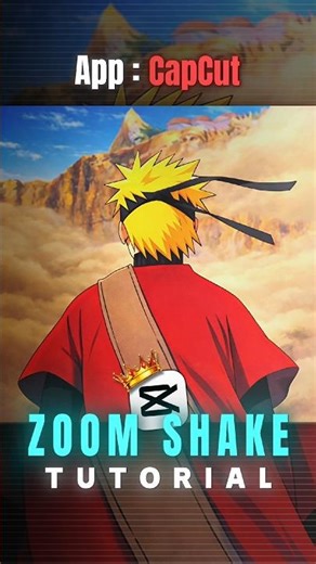 Zoom Shake Tutorial 🤯💀 | Capcut Tutorial | #capcut #capcuttutorial #narutoedits