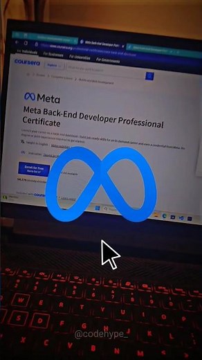 FREE Backend Development Course by Meta Facebook #freecourseswithcertificate #meta #backend