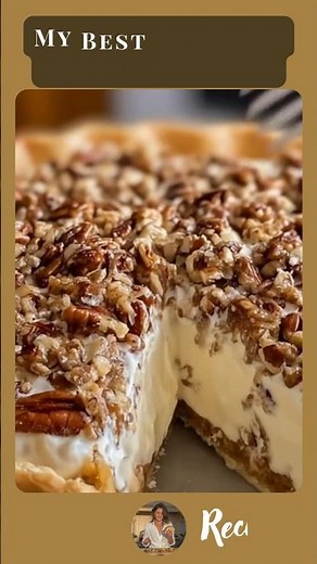 Best Pecan Cream Pie 🥧 Delicious Homemade Dessert #shorts