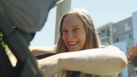 Mompush Nova Baby Stroller, Spacious Seat, Extra-Large UPF 50 Canopy, Black, 22LB, Unisex