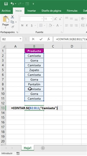 How to count data in Excel with COUNTIF (easy and fast) #excel #shorts #viral #exceltips