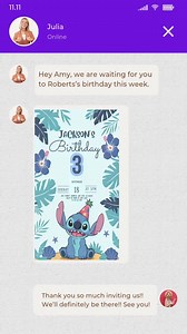 Editable Stitch Birthday Invitation Template: Kids Party Invite (digital) - Etsy