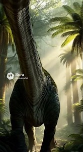 #shorts Cinematic Giant Herbivore in Prehistoric Jungle | Ultra-Realistic Dinosaur Scene