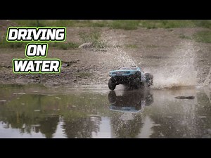 RC Car Hydroplaning on water