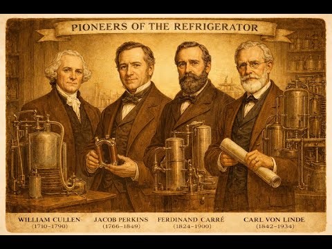 ❄️ Los inventores del frigorífico: el invento que cambió nuestra forma de vivir 🔬