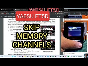 YAESU FT5D - SKIP MEMORY CHANNELS