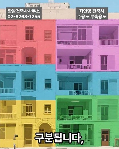 건축물 주용도·부속용도 구분 방법. • 공간 형태보다 역할이 기준. • 건축물의 핵심 기능이 주용도. 건축물 용도 기준 #한돌건축사사무소 #최인영건축사 #건축법규