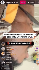 Shannon Sharpe LEAKED FOOTAGE‼️of him going on IG live having s*x #ShannonSharpe #Michelle #nightcap #clubshayshay #iglive | Idriss Live