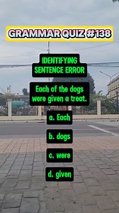 Grammar Quiz #138. #grammarchallenge #grammarlesson #grammarquiz #grammar #englishlearning #learningenglish #englishisfun #englishlesson #reels #reelsviral #viralreels #viralreelsfbpage | Learn English