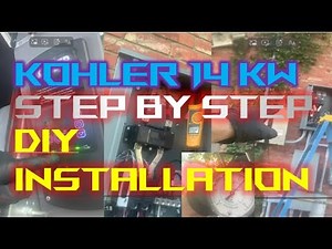 Kohler 14RCAL 14 kw Generator - partial DIY - step by step sizing & installation