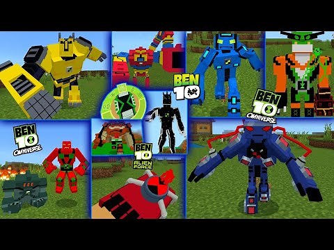 INSTALL BEN 10 V21 MOD FOR MINECRAFT PE | MCPE 1.20+ | MCPE MODHUB