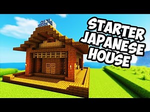 How to Build a Starter Japanese House in Minecraft - Tutorial