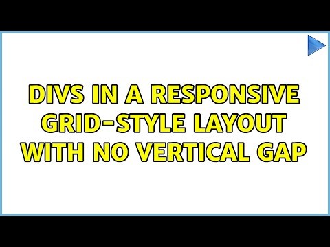 Divs in a responsive grid-style layout with no vertical gap