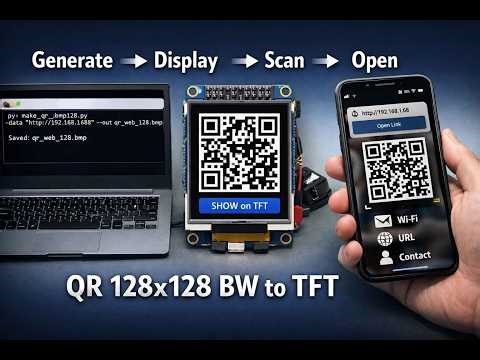 #09 📲 ESP8266 + TFT = QR Generator and Scan Interface 2026 02 21 17 22 29