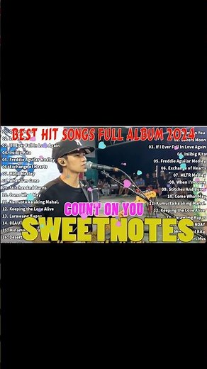 DANCE MUSIC - NON-Stop✅Sweetnotes Live💚OPM Hits Non Stop Playlist 2024💗TOP 20 SWEETNOTES Cover Songs
