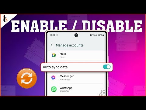 Samsung Phone: How to Enable and Disable Accounts Auto Sync Data