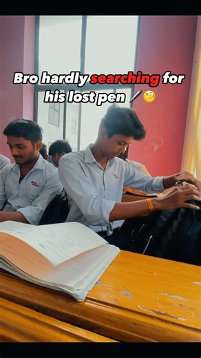 Durgesh Dehariya | His lost pen 🖊️🥲 @durgesh.vlogs_ . . . #reels #collegelife #brotherhood #bhaichara #college #engineering #engineer #viral #dailyreels... | Instagram