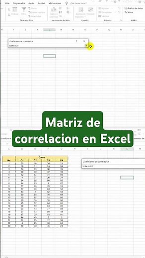 como hacer una matriz de correlacion en Excel
