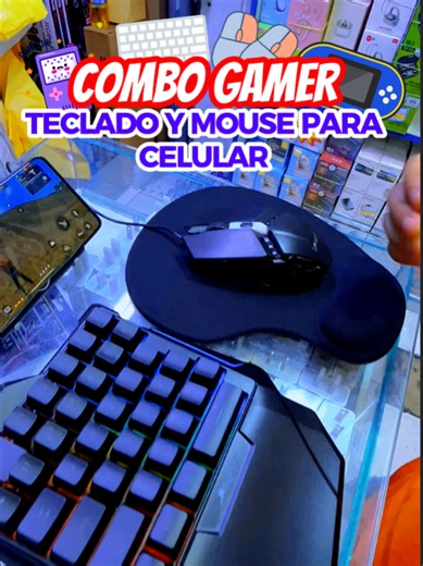 ¡HEY, GAMER! TENEMOS EL MEJOR COMBO PARA TI Mouse y teclado para tu celular perfectos para tu Frifayer #importadora #combos #freefire #tecnologia #tecladoyraton