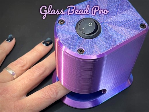 PREORDER* Glass Bead Pro - the Motorized Magnet Spinner Tool for Easy, 1 Hand, Battery Operated Magnetic Nail Polish Art. - Etsy