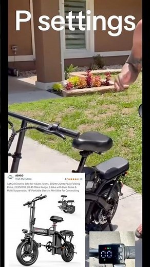 ASKGO Foldable ebike P-settings. How to make ypur e-bike go faster. #ebike #psettings