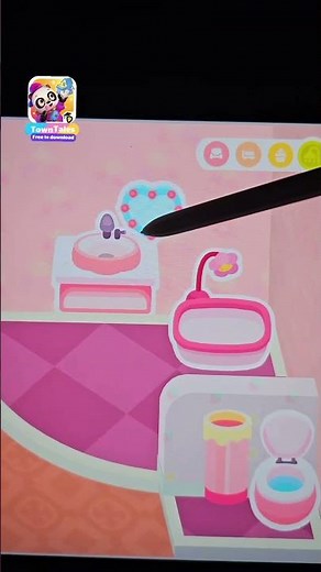 pink or black 🩷🖤 bathroom design in Towntales 😱