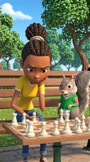 She thought it was just a game… until the squirrel made this move ♟️😳