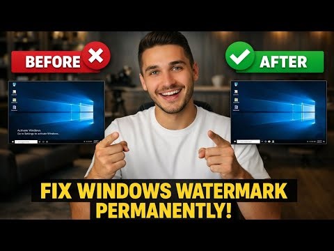How to Remove Activate Windows Watermark (2025) - Using CMD Command
