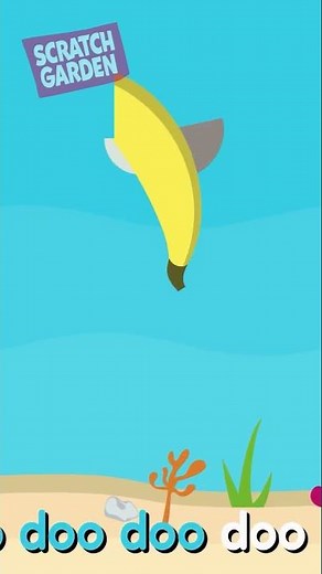 Banana Shark, doo doo doo doo doo #scratchgardensongs #babyshark #bananacollection