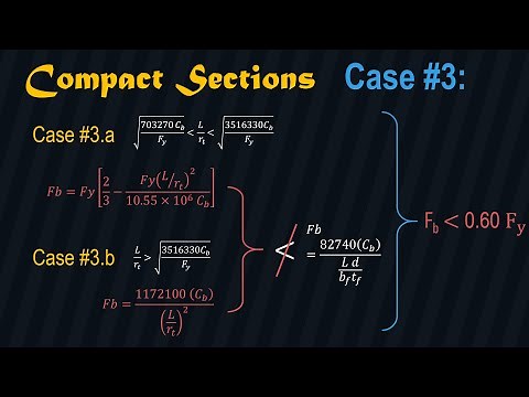 PART 3 of 4: Solving for the Allowable Bending Stress of Steel Beam w/ a Compact Section Case No. 3