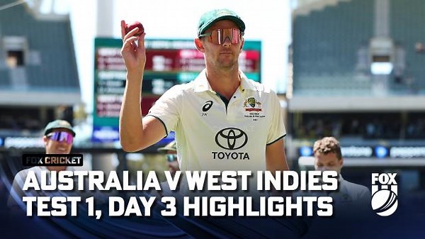 AUS v WI: 1st Test, Day 3 Highlights