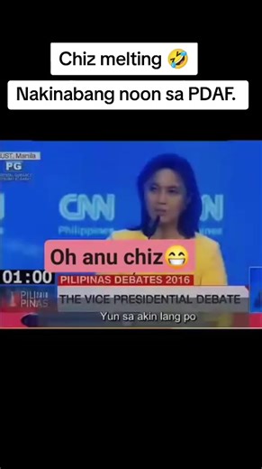 CHIZ IS MELTING simpleng tanung ni LENI ROBREDO kinabahan kana Chiz. wala ka pala Chiz kay LENI Robredo. Discretion = PDAF PDAf = unprogrammed Funds Discretion = unprogrammed funds = Insertions = Allocables ngayon, halos pare-pareho ang NAKAW pero iba lang ang term na ginagamit, makapagnakaw lang. #ChizEscudero #LeniRobredo #Insertion #Allocables #PDAF