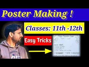 Poster Making | Poster Writing | Poster Writing class 11th/12th | Poster Making in English | Format